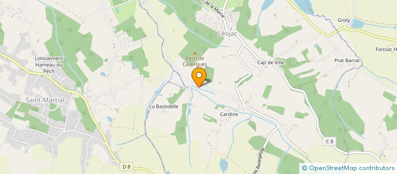 localisation de l'entreprise MONSIEUR DAVID CHEVALOT  LEOJAC