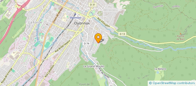 localisation de l'entreprise MONSIEUR DAVID CHIARADIA à OYONNAX