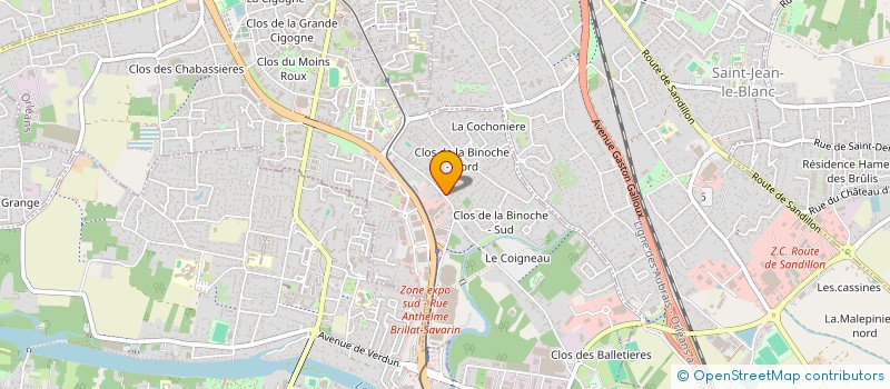 localisation de l'entreprise MONSIEUR DAVID CHIGNARD  ORLEANS