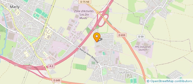 localisation de l'entreprise MONSIEUR DAVID CHITEBOUN  SAULTAIN