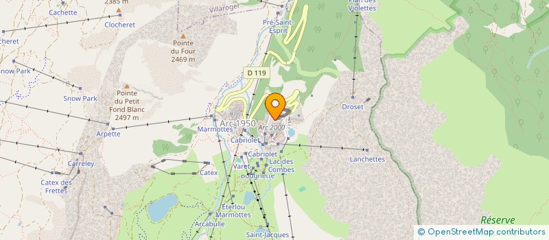 localisation de l'entreprise MONSIEUR DAVID CHOSSIERE  BOURG-SAINT-MAURICE