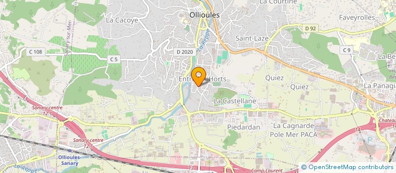 localisation de l'entreprise MONSIEUR DAVID CHOUET  OLLIOULES