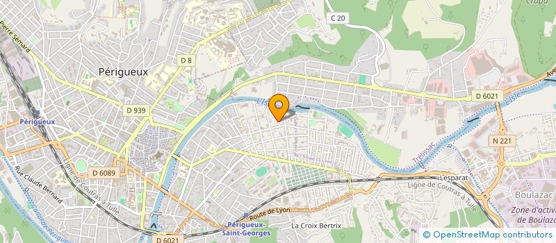 localisation de l'entreprise MONSIEUR DAVID CHOULY  PERIGUEUX