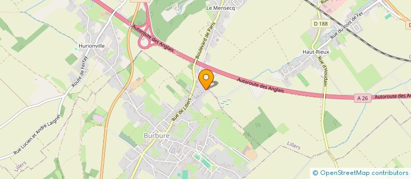 localisation de l'entreprise MONSIEUR DAVID CHRISTIANN  LILLERS