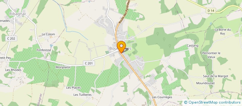 localisation de l'entreprise MONSIEUR DAVID CHRISTINE  BOUNIAGUES