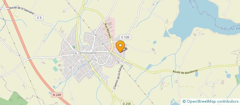 localisation de l'entreprise MONSIEUR DAVID CHUPIN  SAINT-CHRISTOPHE-DU-BOIS