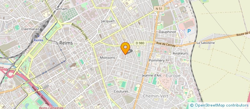 localisation de l'entreprise MONSIEUR DAVID CHUTER  REIMS