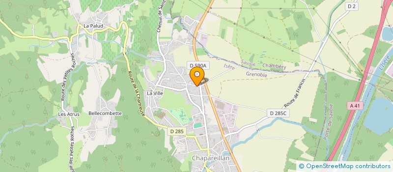 localisation de l'entreprise MONSIEUR DAVID CHUZEL-MARMOT  LA CHAVANNE