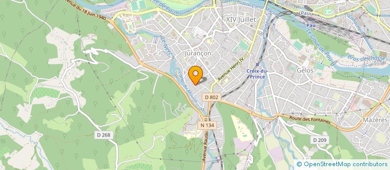 localisation de l'entreprise MONSIEUR DAVID CICUJANO  JURANCON