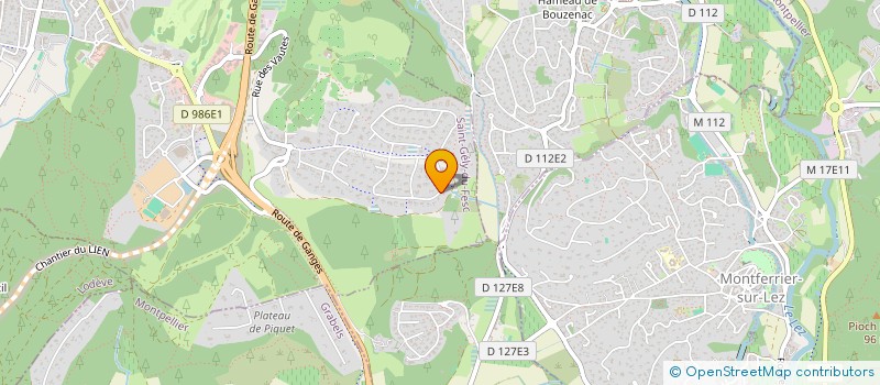 localisation de l'entreprise MONSIEUR DAVID CINTRACT  SAINT-GELY-DU-FESC