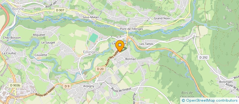 localisation de l'entreprise MONSIEUR DAVID CIRPACI  FILLINGES