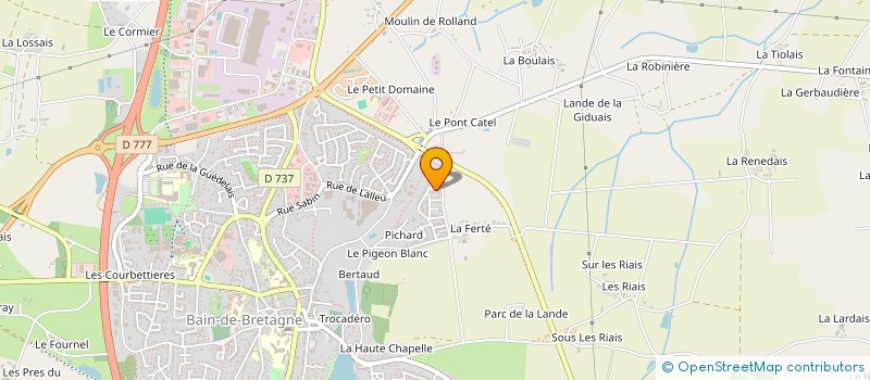 localisation de l'entreprise MONSIEUR DAVID CLAEYS  BAIN-DE-BRETAGNE