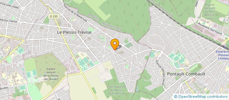 localisation de l'entreprise MONSIEUR DAVID CLAMARAN à LE PLESSIS-TREVISE