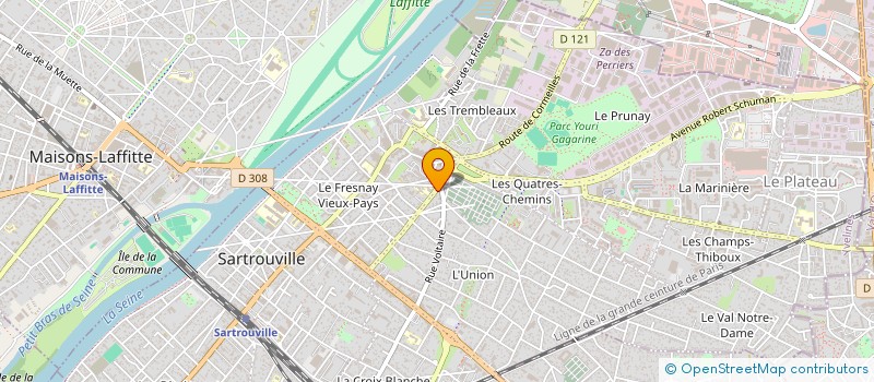 localisation de l'entreprise MONSIEUR DAVID CLARO CARVALHO  SARTROUVILLE