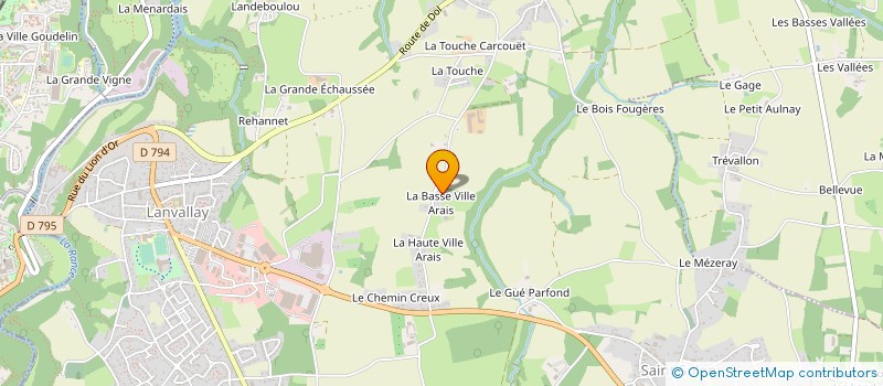 localisation de l'entreprise MONSIEUR DAVID CLAUDE à LANVALLAY