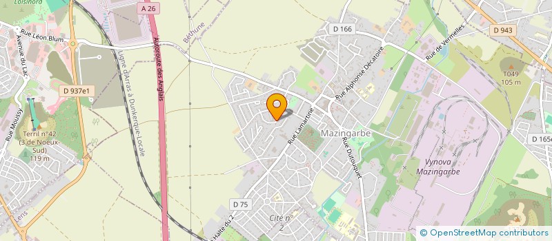 localisation de l'entreprise MONSIEUR DAVID CLAY  MAZINGARBE