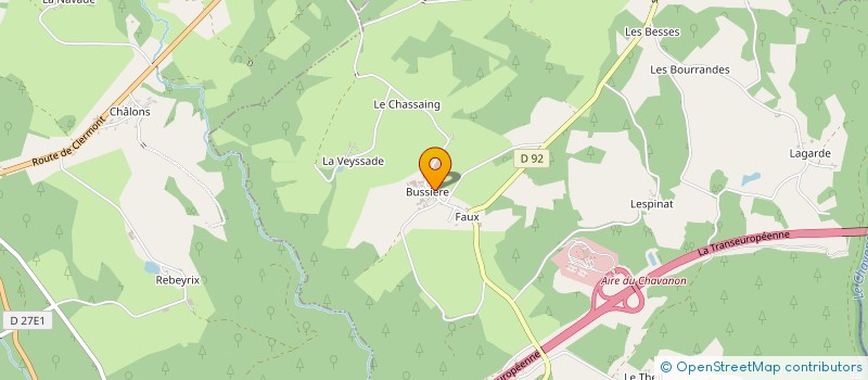 localisation de l'entreprise MONSIEUR DAVID CLEBERT  MERLINES