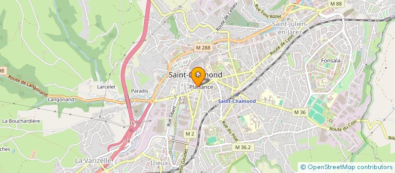 localisation de l'entreprise MONSIEUR DAVID CLERET  SAINT-CHAMOND