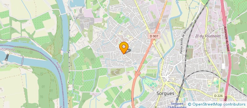 localisation de l'entreprise MONSIEUR DAVID CLICHE  SORGUES