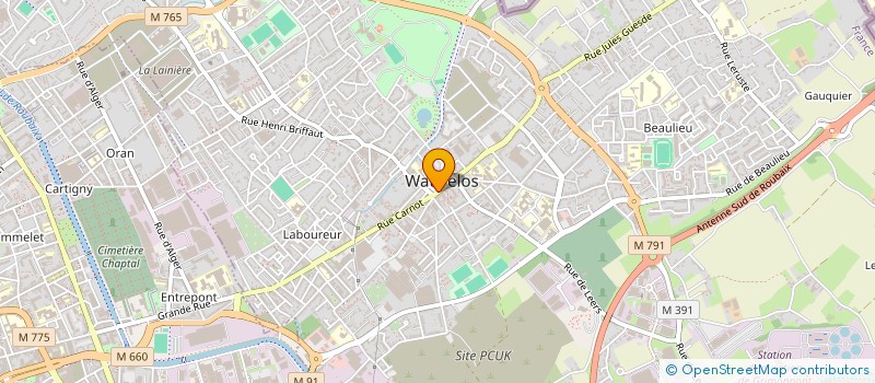 localisation de l'entreprise MONSIEUR DAVID COCLET  WATTRELOS