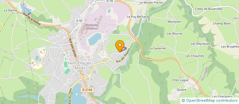 localisation de l'entreprise MONSIEUR DAVID COCUSSE à SAINT-ELOY-LES-MINES