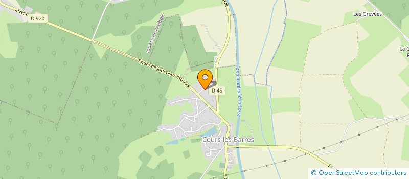 localisation de l'entreprise MONSIEUR DAVID CODDET  COURS-LES-BARRES