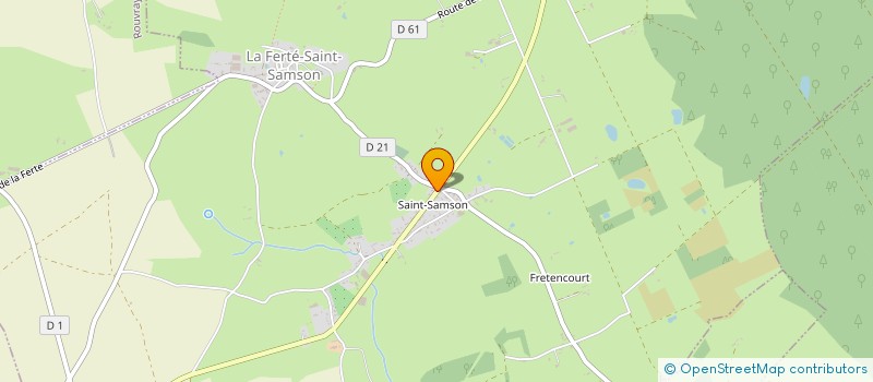 localisation de l'entreprise MONSIEUR DAVID COEFFIER  LA FERTE-SAINT-SAMSON