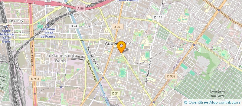 localisation de l'entreprise MONSIEUR DAVID COHEN à AUBERVILLIERS