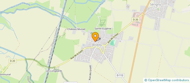 localisation de l'entreprise MONSIEUR DAVID COISLIER  ANDILLY