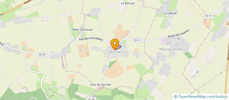 localisation de l'entreprise MONSIEUR DAVID COLAS  GERVILLE