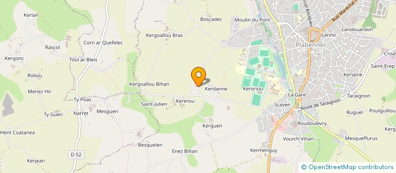 localisation de l'entreprise MONSIEUR DAVID COLIN à PLABENNEC