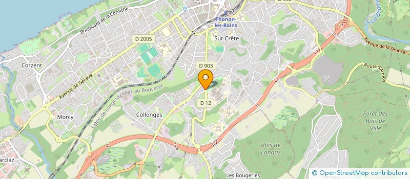 localisation de l'entreprise MONSIEUR DAVID COLLET à THONON-LES-BAINS