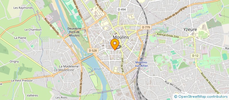 localisation de l'entreprise MONSIEUR DAVID COLLIN à MOULINS
