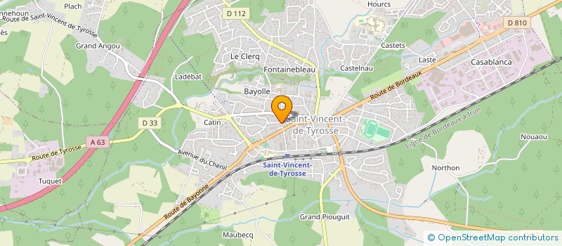 localisation de l'entreprise MONSIEUR DAVID COLLOT  SAINT-VINCENT-DE-TYROSSE