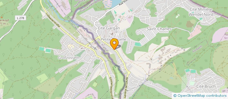 localisation de l'entreprise MONSIEUR DAVID COLLURA  PETITE-ROSSELLE