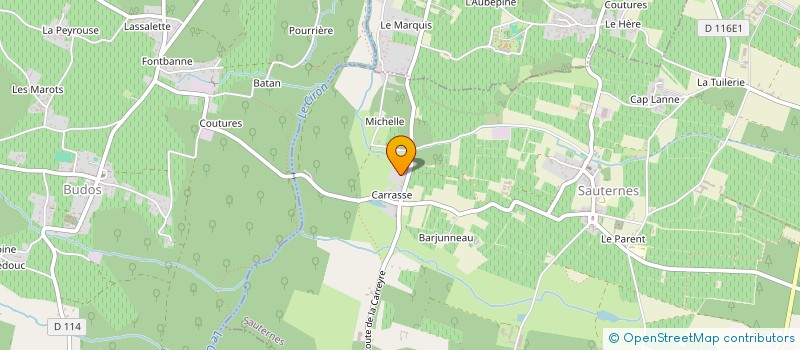 localisation de l'entreprise MONSIEUR DAVID COLOGNI  SAUTERNES