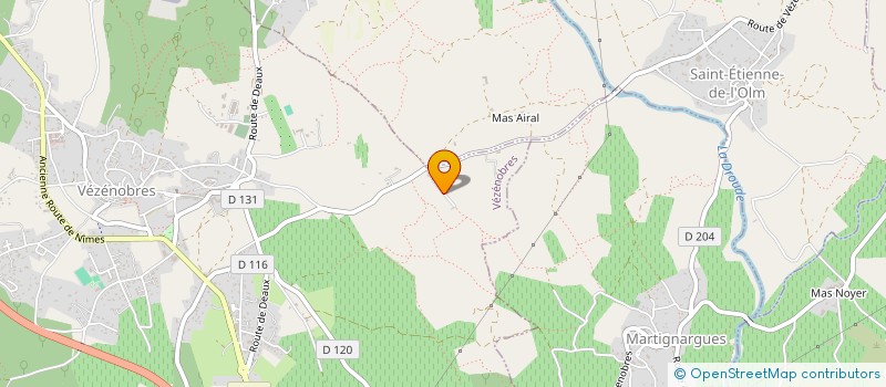 localisation de l'entreprise MONSIEUR DAVID COLOMB  VEZENOBRES