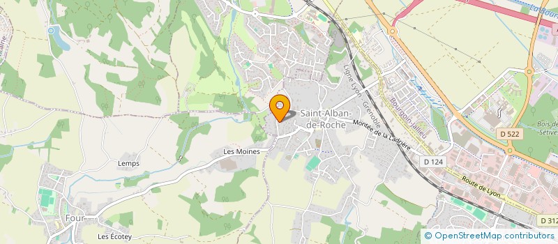 localisation de l'entreprise MONSIEUR DAVID COMBEROUSSE  SAINT-ALBAN-DE-ROCHE