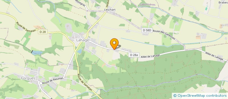 localisation de l'entreprise MONSIEUR DAVID COMPAIN  LAHAGE