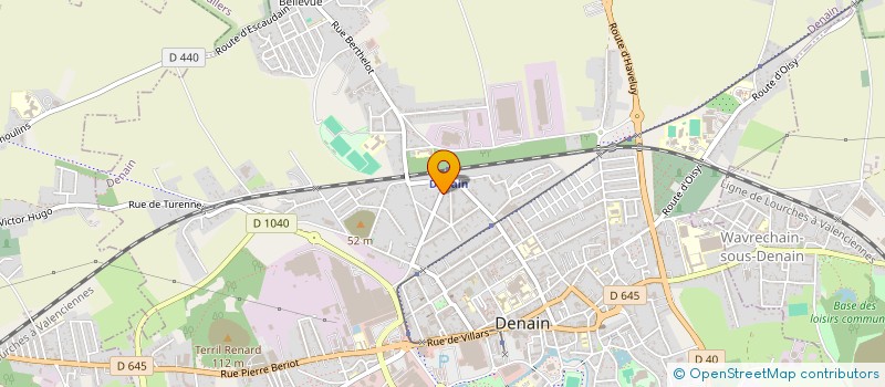 localisation de l'entreprise MONSIEUR DAVID CONSTANTIN  DENAIN