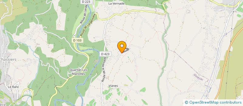 localisation de l'entreprise MONSIEUR DAVID CONTI  VINEZAC