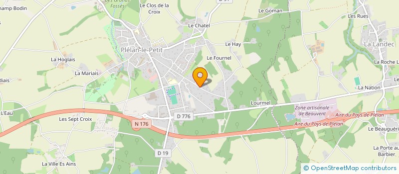 localisation de l'entreprise MONSIEUR DAVID COQUART  PLELAN-LE-PETIT