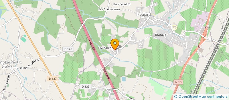 localisation de l'entreprise MONSIEUR DAVID COQUART  PEUJARD