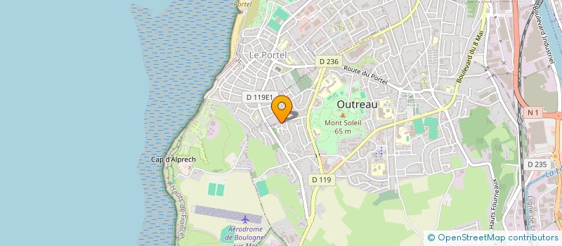 localisation de l'entreprise MONSIEUR DAVID CORNE  OUTREAU