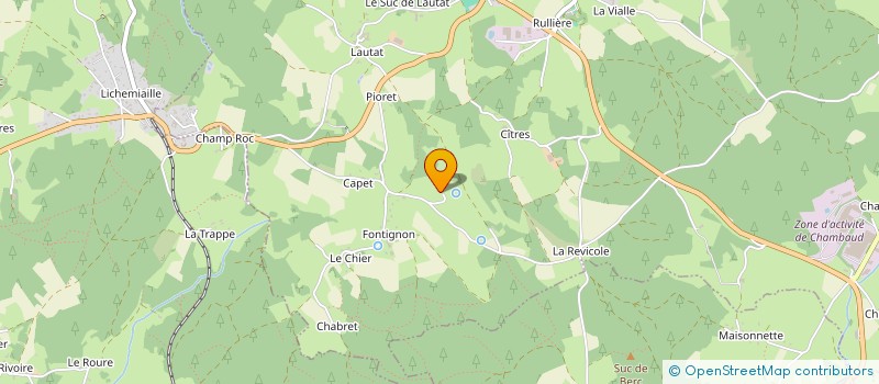 localisation de l'entreprise MONSIEUR DAVID CORNUT à SAINT-ROMAIN-LACHALM