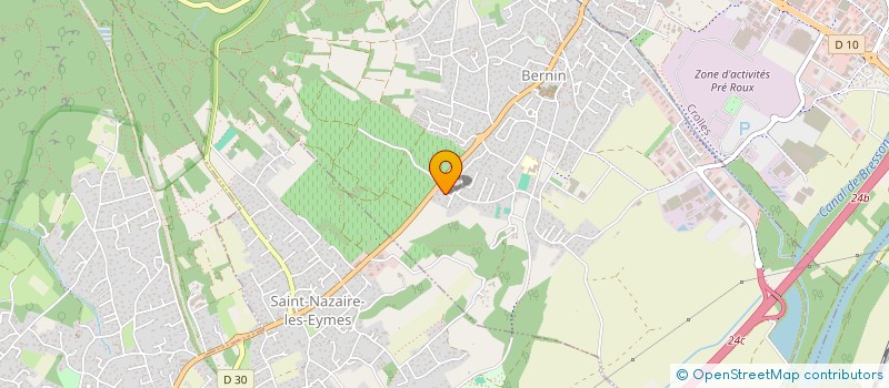 localisation de l'entreprise MONSIEUR DAVID CORONILLA BATRES  BERNIN