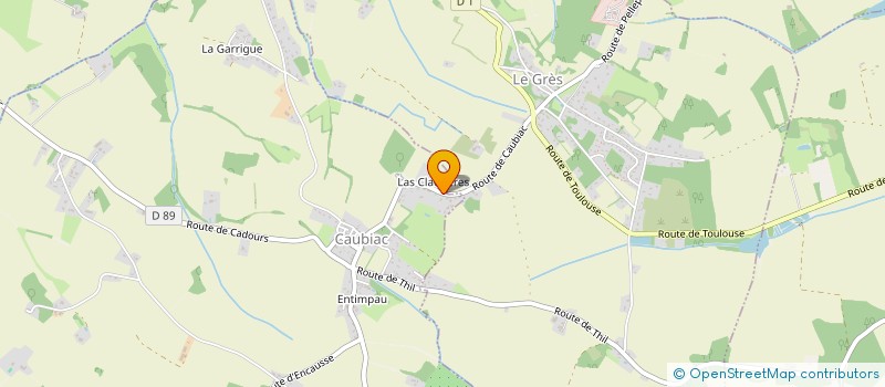 localisation de l'entreprise MONSIEUR DAVID CORREIA  CAUBIAC