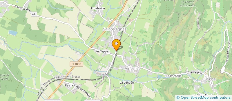 localisation de l'entreprise MONSIEUR DAVID CORREIA  VAL-SONNETTE