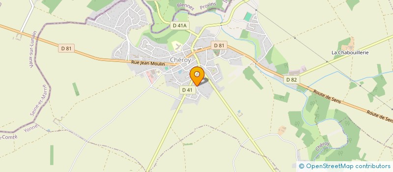 localisation de l'entreprise MONSIEUR DAVID COSNEFROY  CHEROY