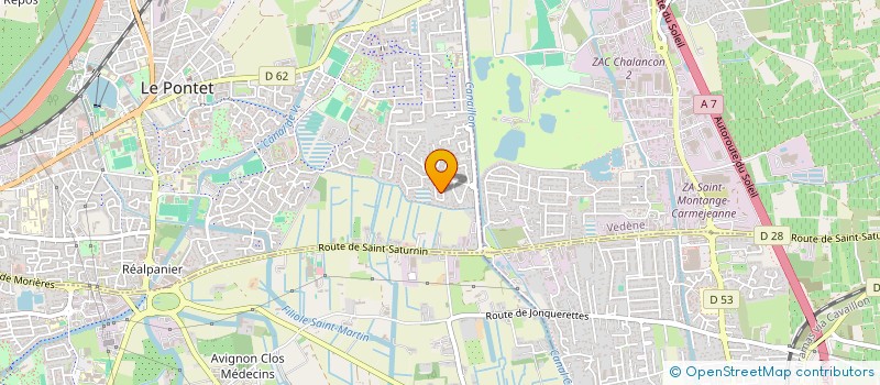 localisation de l'entreprise MONSIEUR DAVID COSTA  LE PONTET